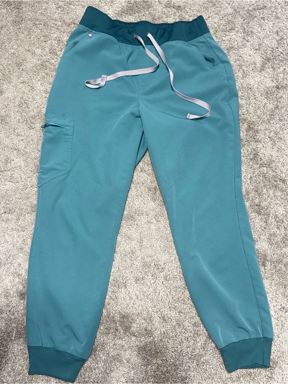 FIGS Zamora High Rise Jogger Scrub Pants Hydrogreen M/P Medium Petite